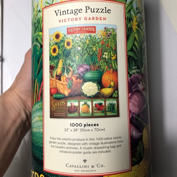 Cavallini & Co. Vintage Garden 1000 Piece Jigsaw Puzzle BNIB Rare Comes With Box - Picture 6 of 12